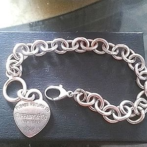 Tiffany & Co Sterling Silver heart bracelet
